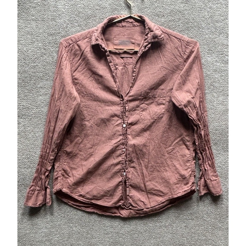 Grayson The Hero Mauve Button Down Shirt Classic Small Women's Frank‎ & Eileen